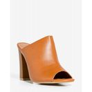 Incaltaminte Femei CheapChic Embark-45s Midnight Allure Mule Heel Cognac