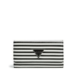 Accesorii Femei GUESS Abree Striped Slim Wallet black multi