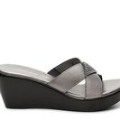 Incaltaminte Femei Athena Alexander Carra Wedge Sandal Pewter Metallic