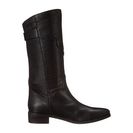 Incaltaminte Femei See by Chloe Pebbled Leather Bootie with Fringe Black