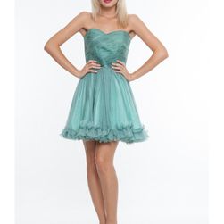 Rochie verde din matase naturala, Nicole Enea