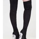 Incaltaminte Femei CheapChic Clear Case Over-the-knee Boots Black