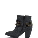 Incaltaminte Femei CheapChic Mixed Chains Faux Leather Booties Black