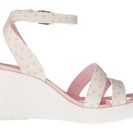 Incaltaminte Femei Crocs Leigh Graphic Wedge WhitePearl Pink