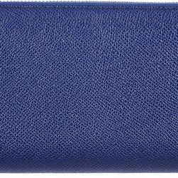 TOD'S Leather Coin Case Holder Around Blue