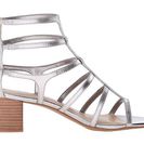 Incaltaminte Femei LAUREN Ralph Lauren Madge New Silver Metallic Kidskin