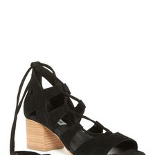 Incaltaminte Femei Steve Madden Raiimi Chunky Heel Sandal BLACK SUEDE