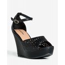 Incaltaminte Femei CheapChic Berlinda-1 Spring Crush Wedge Black