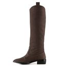 Incaltaminte Femei Giuseppe Zanotti Distressed Leather Boot Brown