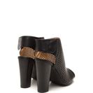 Incaltaminte Femei CheapChic Pleased As Punch Perforated Booties Black