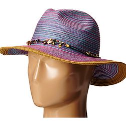 Accesorii Femei San Diego Hat Company MXM1023 Panama Fedora Hat with Beaded Trim Purple