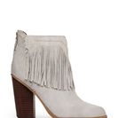 Incaltaminte Femei Cynthia Vincent Winter White Native Fringe Ankle Boots Winter White