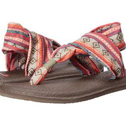 Incaltaminte Femei Sanuk Yoga Sling 2 Prints OliveMultiTribal Stripe