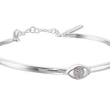 Bijuterii Femei Lucky Brand Delicate Evil Eye Bracelet Medium Grey