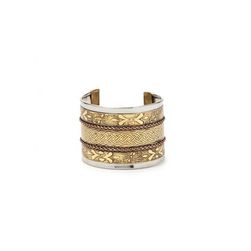 Bijuterii Femei Forever21 Metallic Etched Cuff Bracelet Silverbgold