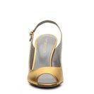 Incaltaminte Femei Sergio Rossi Metallic Leather Slingback Pump Gold