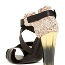 Incaltaminte Femei LAMB Korry Genuine Calf Hair Heel Sandal Black