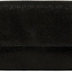 Ralph Lauren Sparkle Leather Chain Wallet Black