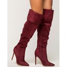 Incaltaminte Femei CheapChic Get It Straight Boot WineBurgundy