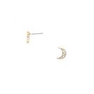 Bijuterii Femei Forever21 Moon Necklace and Earring Set Goldclear
