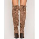 Incaltaminte Femei CheapChic Combined Forces Boot TaupeKhaki