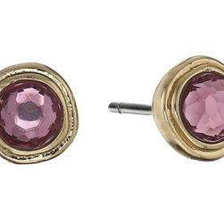 Bijuterii Femei LAUREN Ralph Lauren Pink Sands Round Stone Small Stud Earrings PinkGold