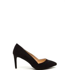 Incaltaminte Femei CheapChic Point Blank Faux Suede Pumps Black