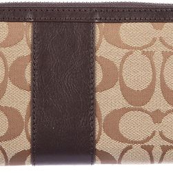 COACH Coin Case Holder Mahogany Beige