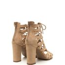 Incaltaminte Femei CheapChic Dreamy Discovery Caged Chunky Heels Natural