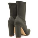 Incaltaminte Femei CheapChic Smooth Talker Pointy Chunky Booties Olive