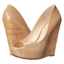 Jessica Simpson Bethani Nude Patent/Cork
