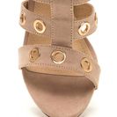 Incaltaminte Femei CheapChic Hole-d It Together Chunky Caged Heels Nude