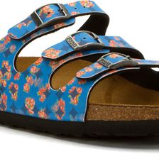 Birkenstock Florida Floral Circles Blue Birko-Flor