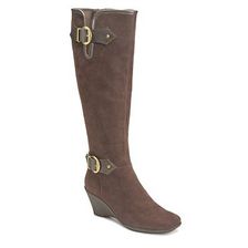 Incaltaminte Femei Aerosoles Wonderful Wide Calf Wedge Boot Brown