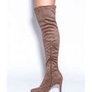 Incaltaminte Femei CheapChic Smooth Trip Over-the-knee Boots Taupe