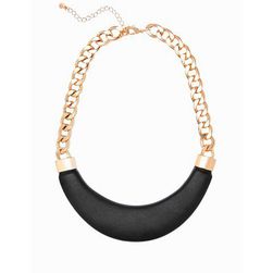 Bijuterii Femei GUESS Gold-Tone and Faux-Leather Statement Necklace gold