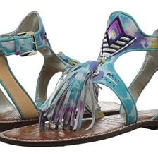 Incaltaminte Femei Sam Edelman Giblin TurquoiseNatural Tie-Dye Leather