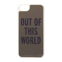 Accesorii Femei Kate Spade New York Out Of This World Resin Phone Case for iPhonereg 5 and 5s Silver MirrorFrench Navy Glitter