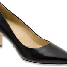 Trotters Alexa Black Glazed Kid Leather