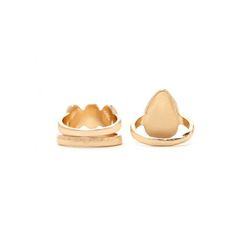 Bijuterii Femei Forever21 Faux Gem Ring Set Goldburgundy