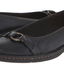 Clarks Pegg Alba Black Leather