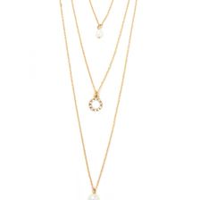 Bijuterii Femei Forever21 Faux Pearl Layered Necklace Goldclear