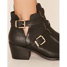 Incaltaminte Femei Forever21 Buckled Ankle Booties Black