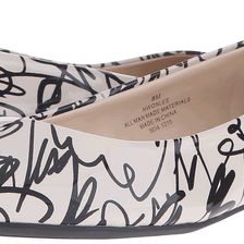 Nine West Onlee3 Off-White/Black Synthetic