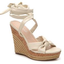 Incaltaminte Femei Charles by Charles David Aaron Wedge Sandal Cream