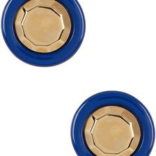 Marc by Marc Jacobs Metal Kandi Circle Stud Earrings BLUE DEPTHS