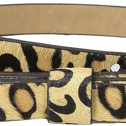 Kate Spade New York Haircalf Panel Bow Belt Natural Leopard/Pale Gold