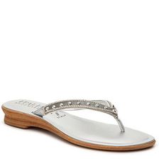 Incaltaminte Femei Italian Shoemakers Sparkle Wedge Sandal Silver Metallic