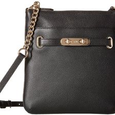 COACH Pebbled Leather Coach Swagger Swingpack LI/Black