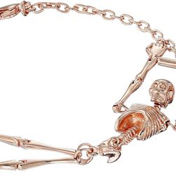 Vivienne Westwood Skeleton Bracelet Pink Gold/Ivory